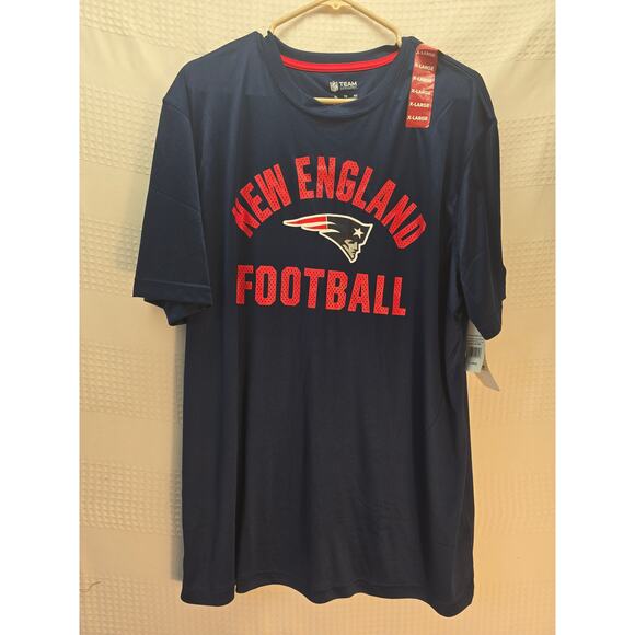 Dri Fit NFL New England Patriots Mens Size XL Navy Blue Graphic T-Shirt 6691 - Picture 1 of 7